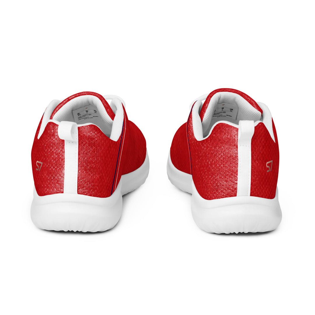 S7 Rosso | Red, Navy &amp; White Low-Top Sneakers