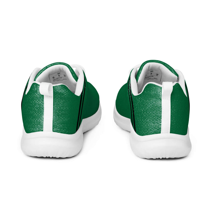 Pair: Pair of S7 jewel-green athletic sneakers with black laces and tonal forest-green branding.