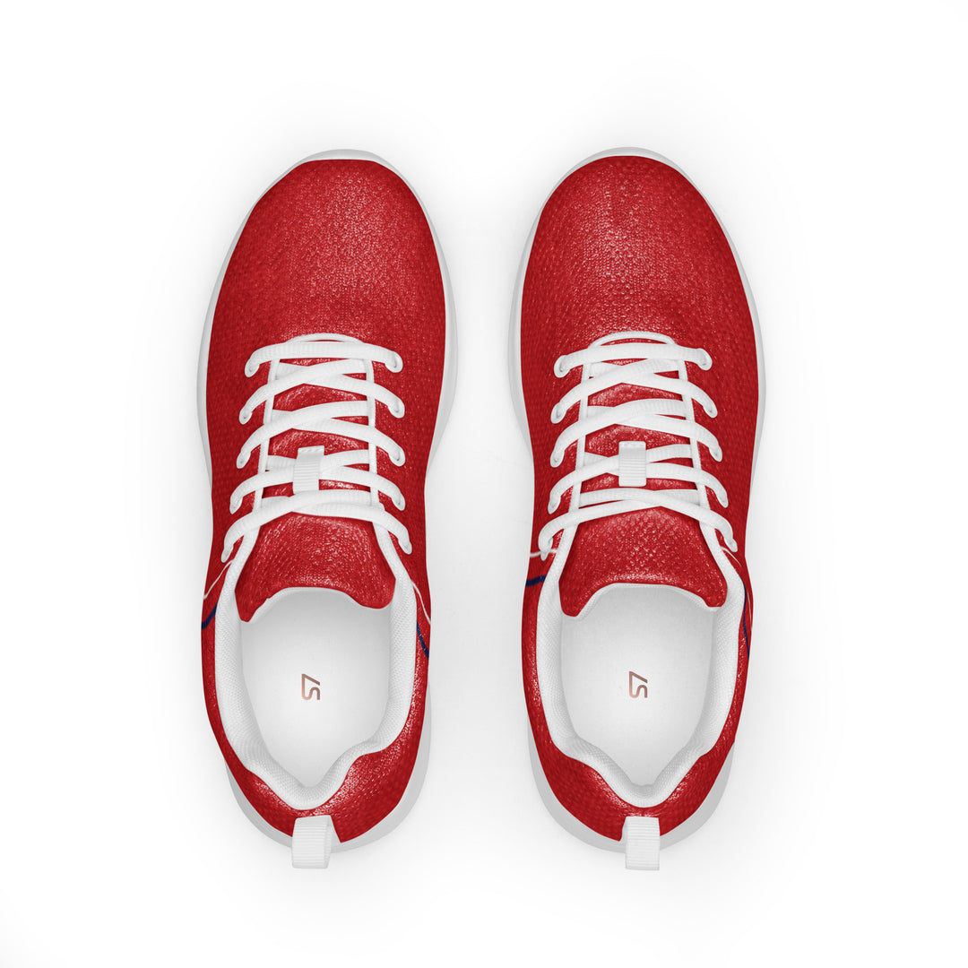 S7 Rosso | Red, Navy &amp; White Low-Top Sneakers