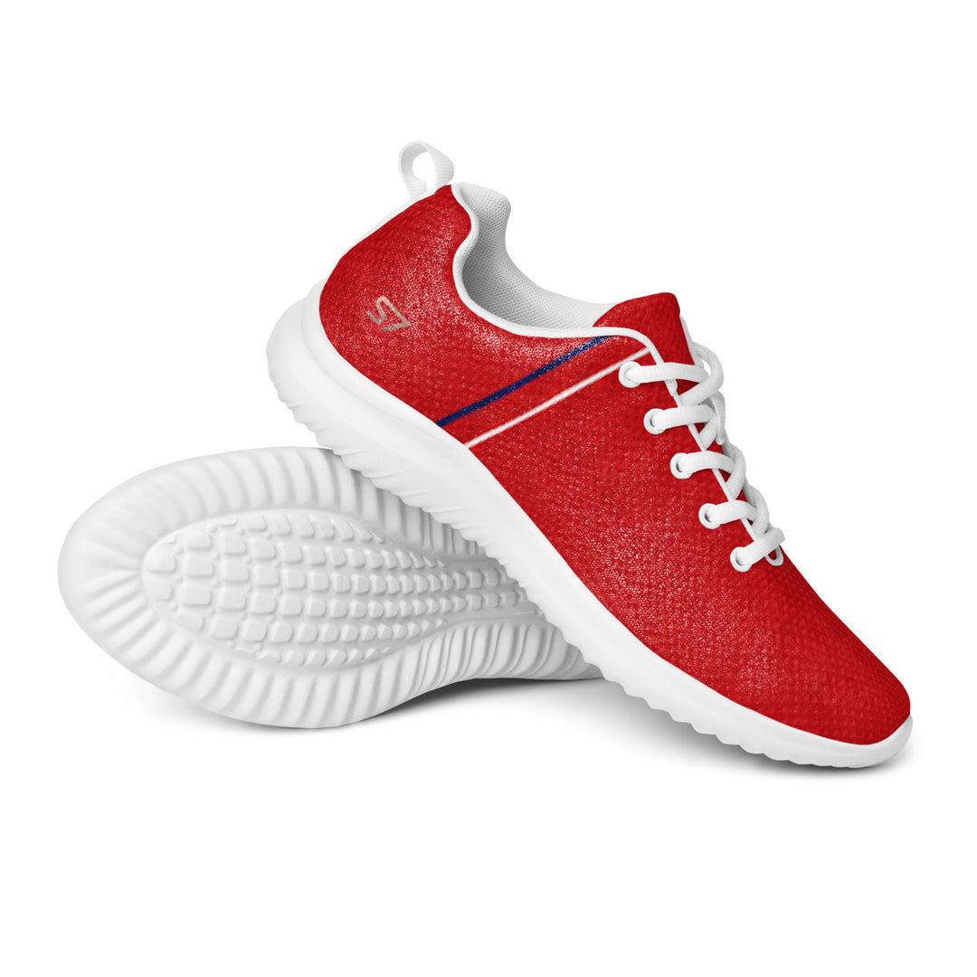S7 Rosso | Red, Navy &amp; White Low-Top Sneakers