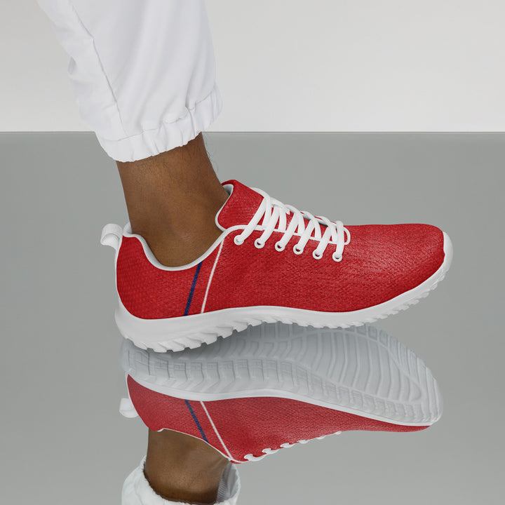 S7 Rosso | Red, Navy &amp; White Low-Top Sneakers