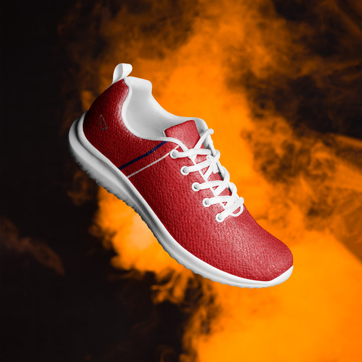 S7 Rosso | Red, Navy &amp; White Low-Top Sneakers