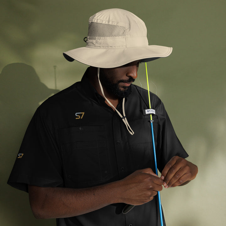 Men’s Columbia Short-Sleeve Button-Up Shirt | S7 Embroidered Edition