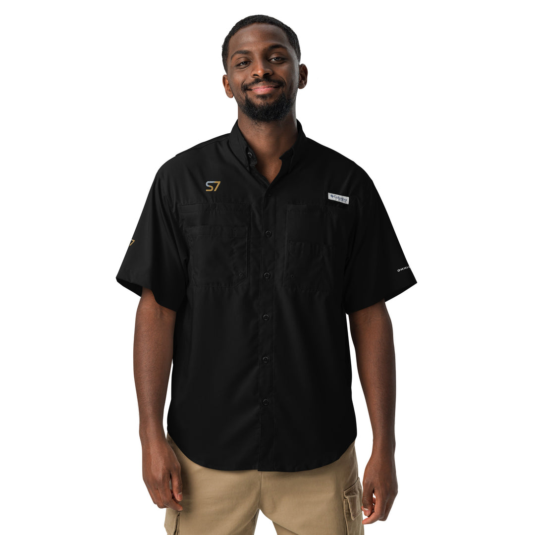 Men’s Columbia Short-Sleeve Button-Up Shirt | S7 Embroidered Edition