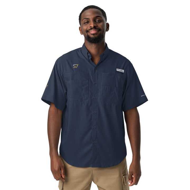 Men’s Columbia Short-Sleeve Button-Up Shirt | S7 Embroidered Edition