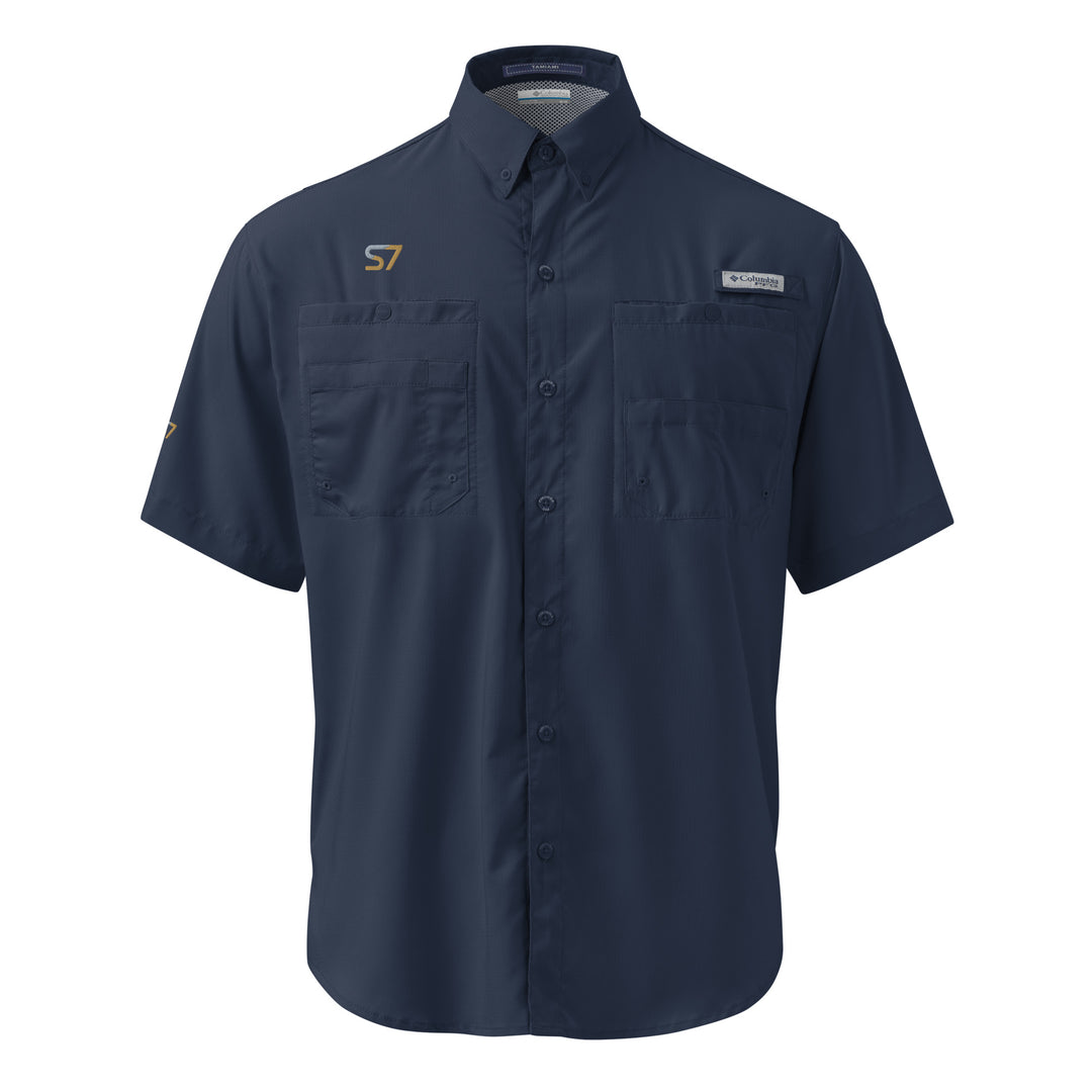 Men’s Columbia Short-Sleeve Button-Up Shirt | S7 Embroidered Edition
