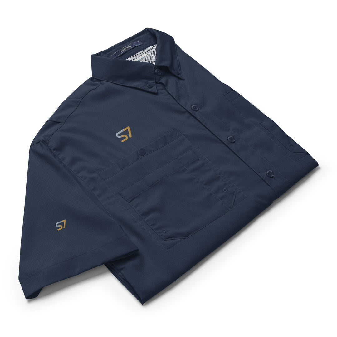 Men’s Columbia Short-Sleeve Button-Up Shirt | S7 Embroidered Edition