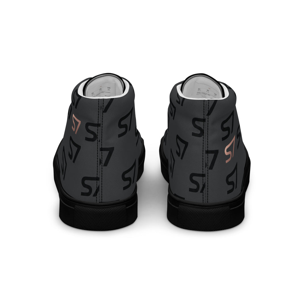 S7 Monogram Men’s High-Top Canvas Shoes