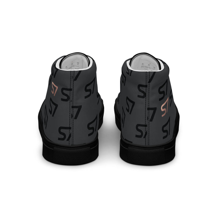 S7 Monogram Men’s High-Top Canvas Shoes
