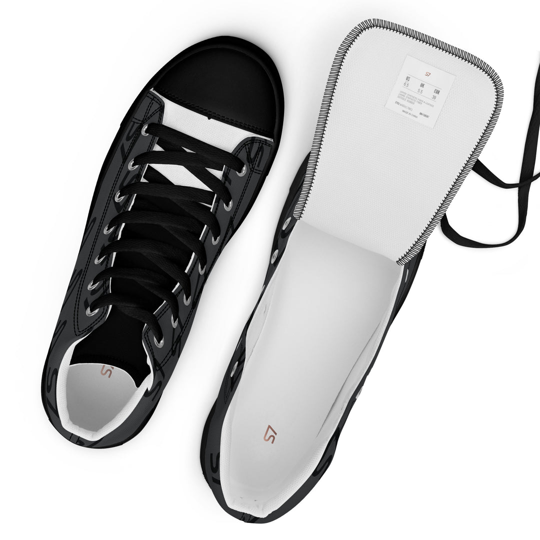 S7 Monogram Men’s High-Top Canvas Shoes