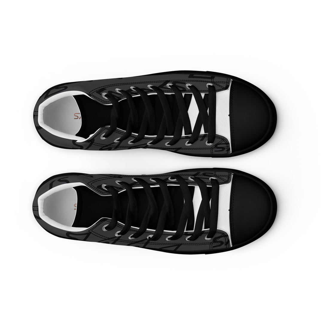 S7 Monogram Men’s High-Top Canvas Shoes