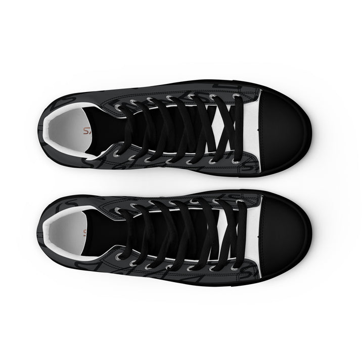 S7 Monogram Men’s High-Top Canvas Shoes