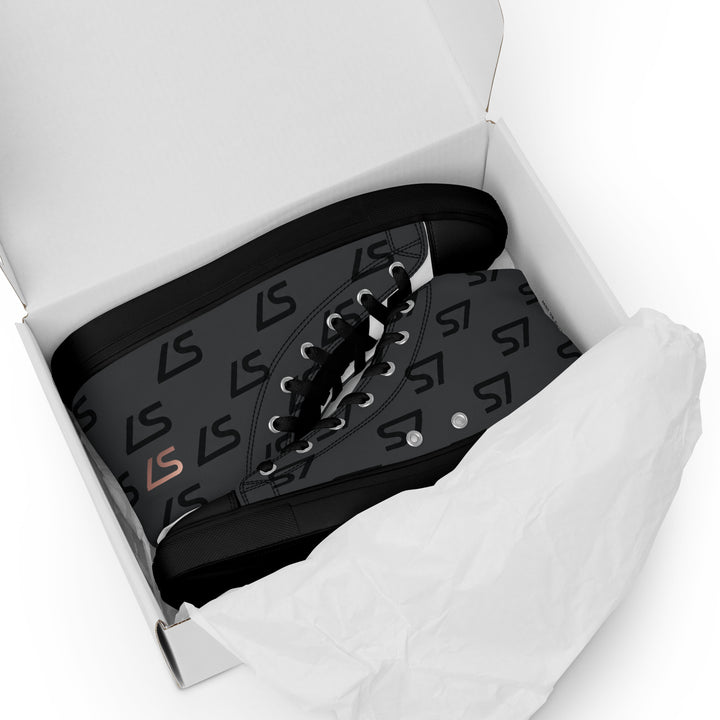 S7 Monogram Men’s High-Top Canvas Shoes