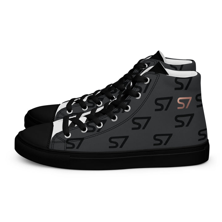 S7 Monogram Men’s High-Top Canvas Shoes