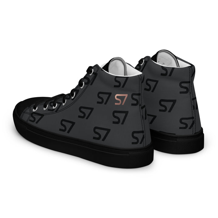 S7 Monogram Men’s High-Top Canvas Shoes