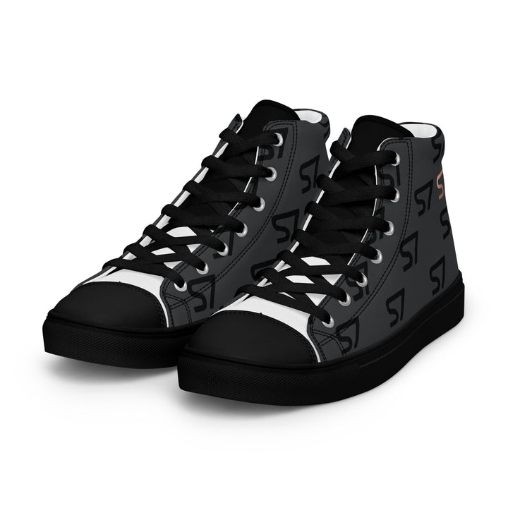 S7 Monogram Men’s High-Top Canvas Shoes