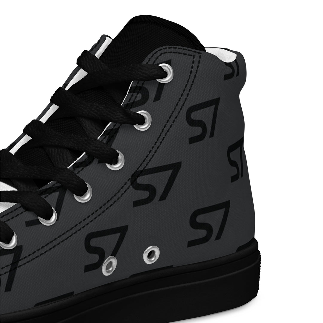 S7 Monogram Men’s High-Top Canvas Shoes