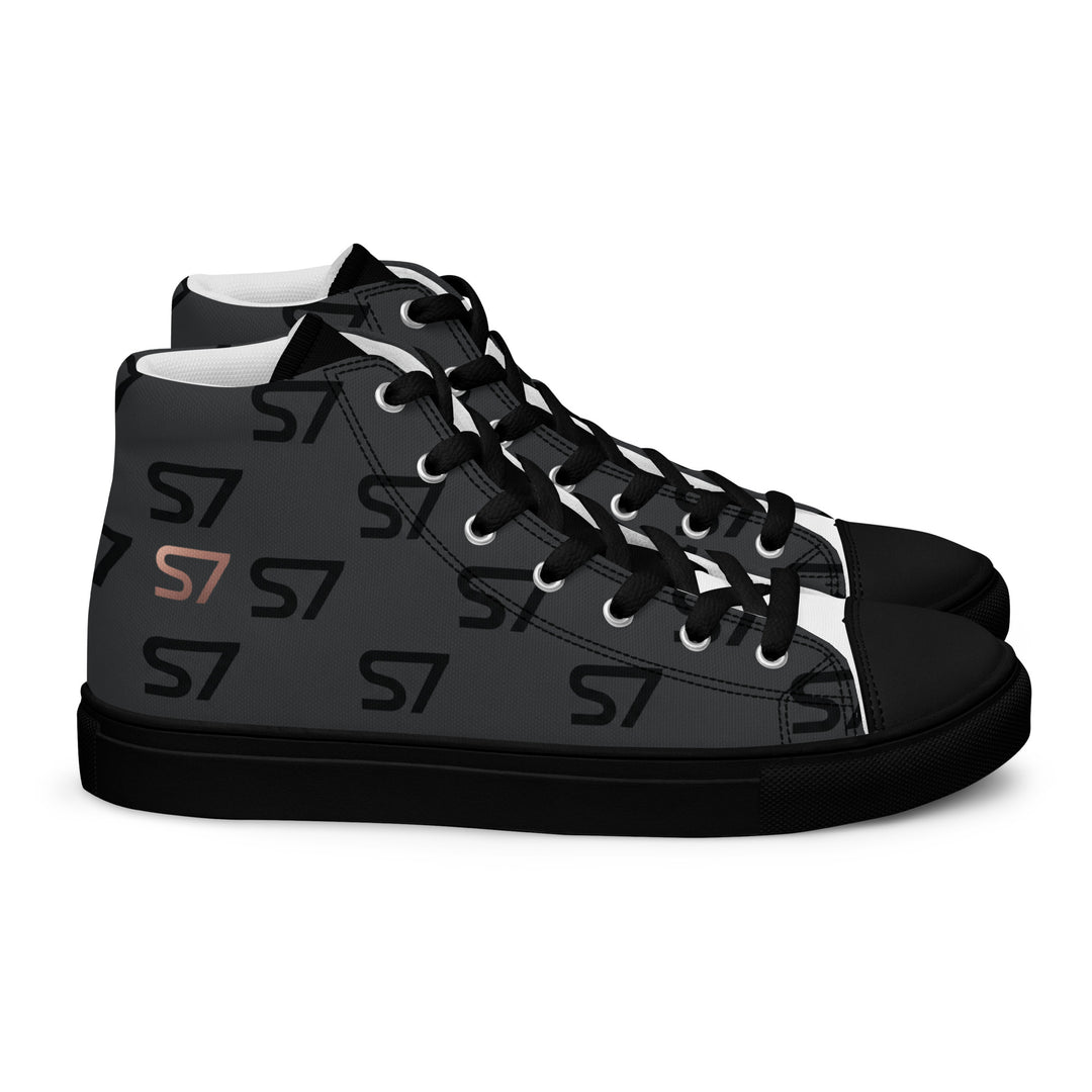 S7 Monogram Men’s High-Top Canvas Shoes