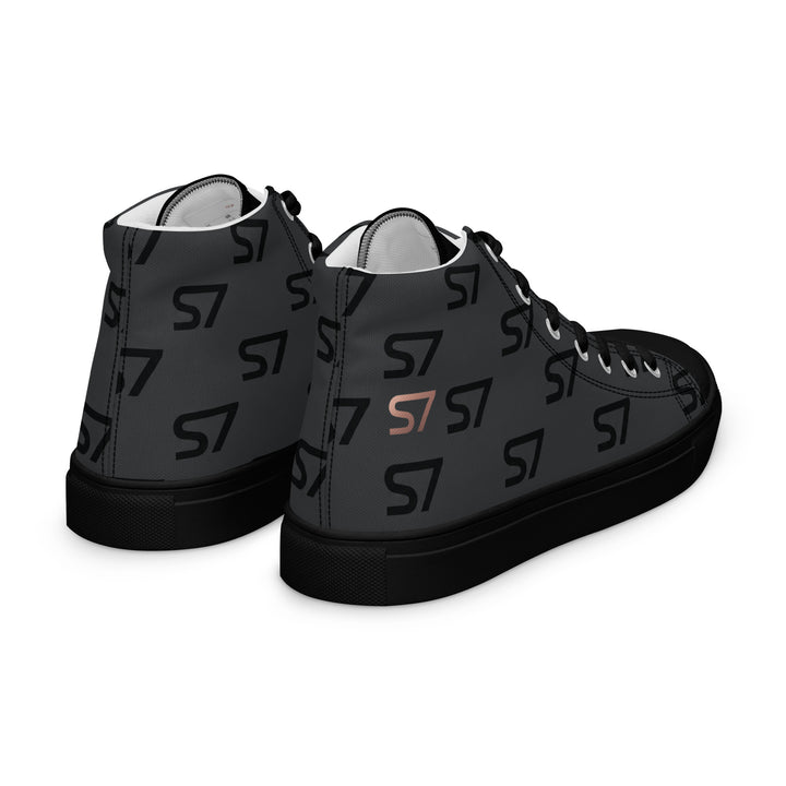 S7 Monogram Men’s High-Top Canvas Shoes