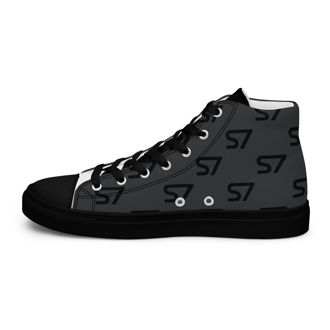 S7 Monogram Men’s High-Top Canvas Shoes