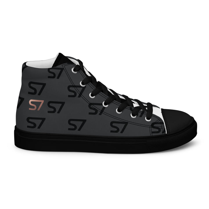 S7 Monogram Men’s High-Top Canvas Shoes