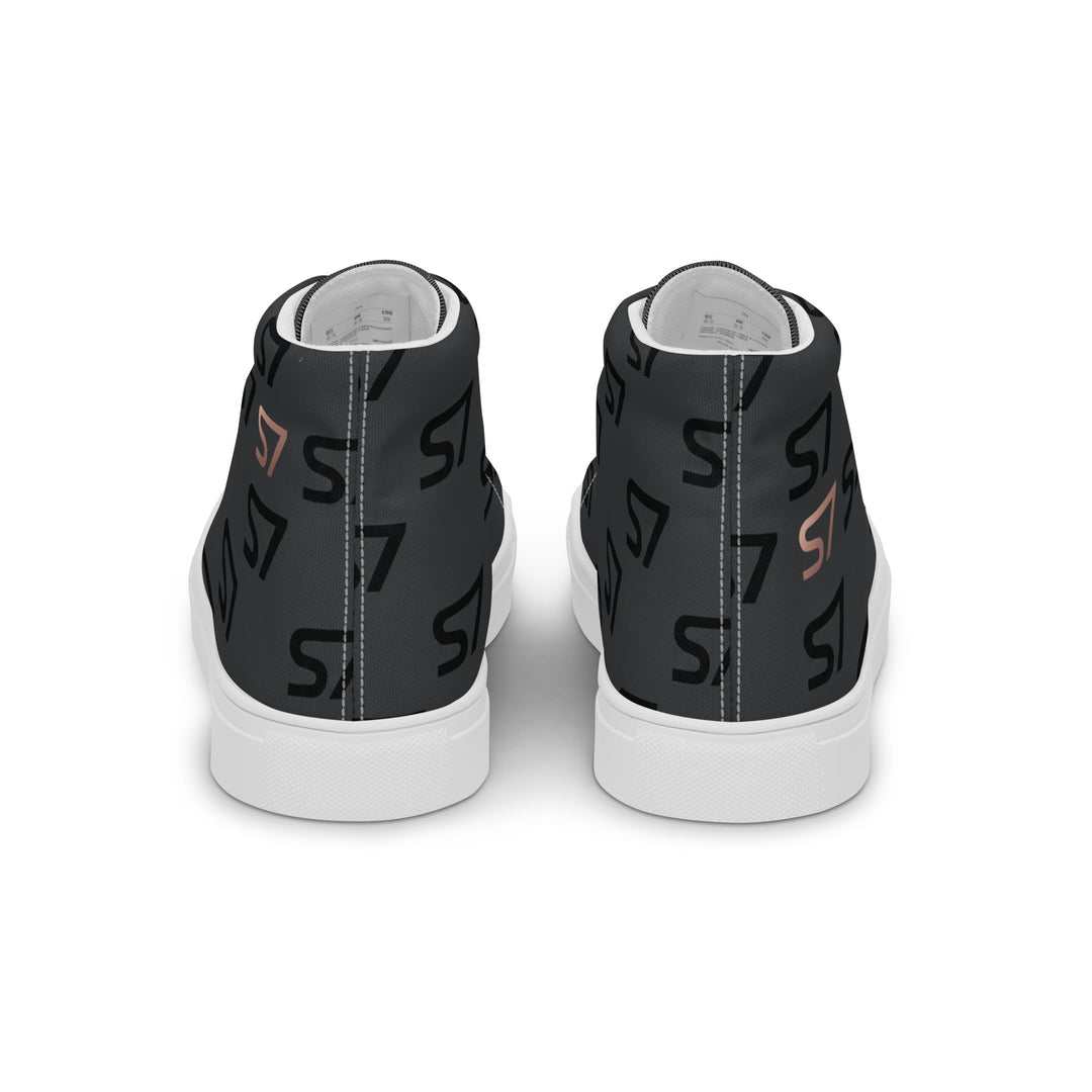 S7 Monogram Men’s High-Top Canvas Shoes