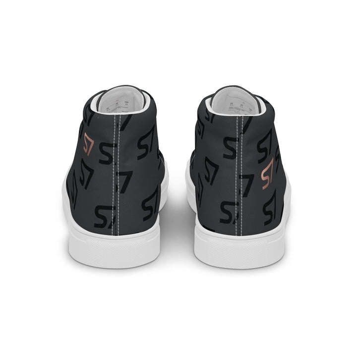 S7 Monogram Men’s High-Top Canvas Shoes