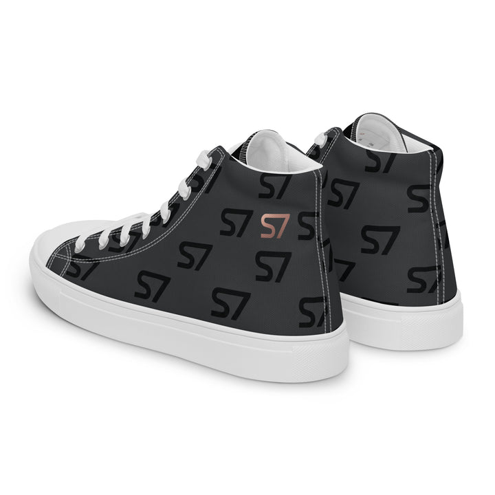 S7 Monogram Men’s High-Top Canvas Shoes