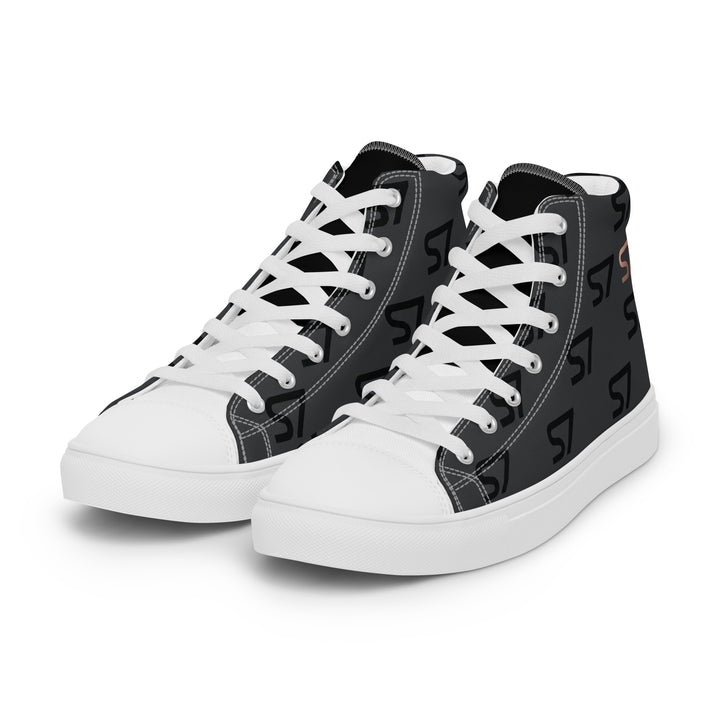S7 Monogram Men’s High-Top Canvas Shoes
