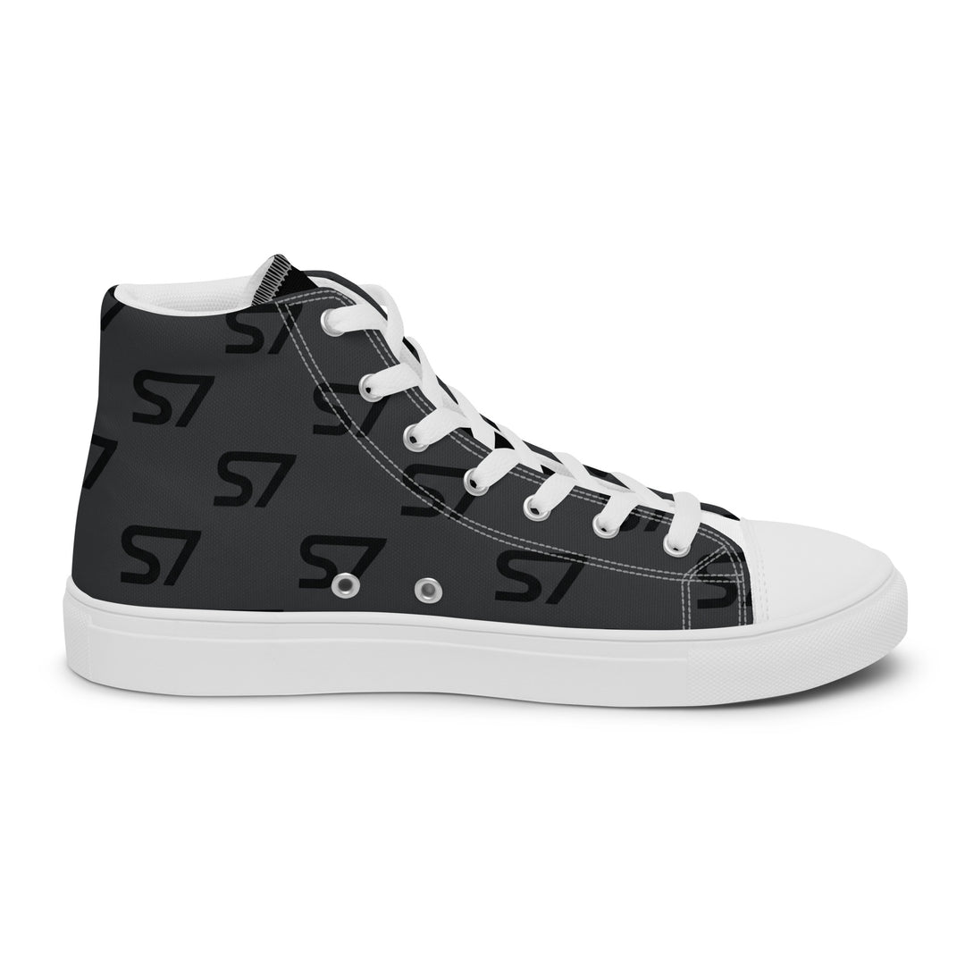 S7 Monogram Men’s High-Top Canvas Shoes