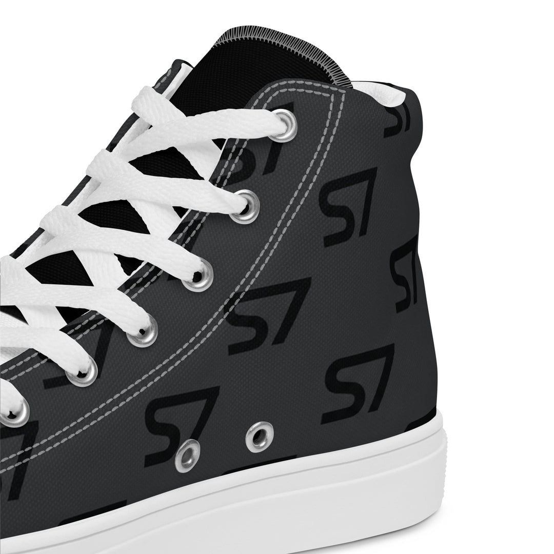 S7 Monogram Men’s High-Top Canvas Shoes