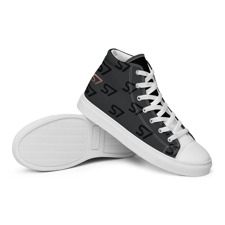 S7 Monogram Men’s High-Top Canvas Shoes