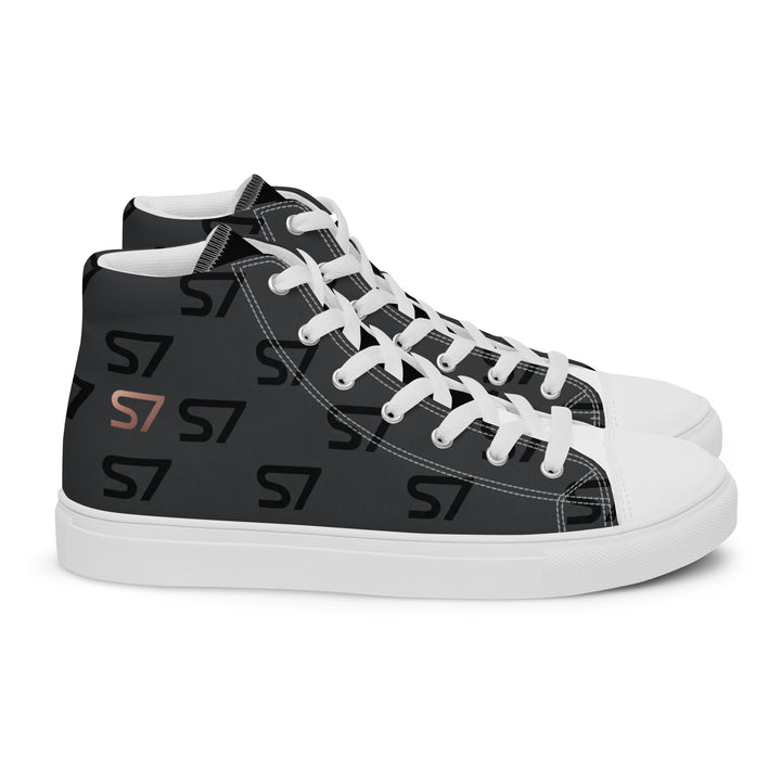 S7 Monogram Men’s High-Top Canvas Shoes
