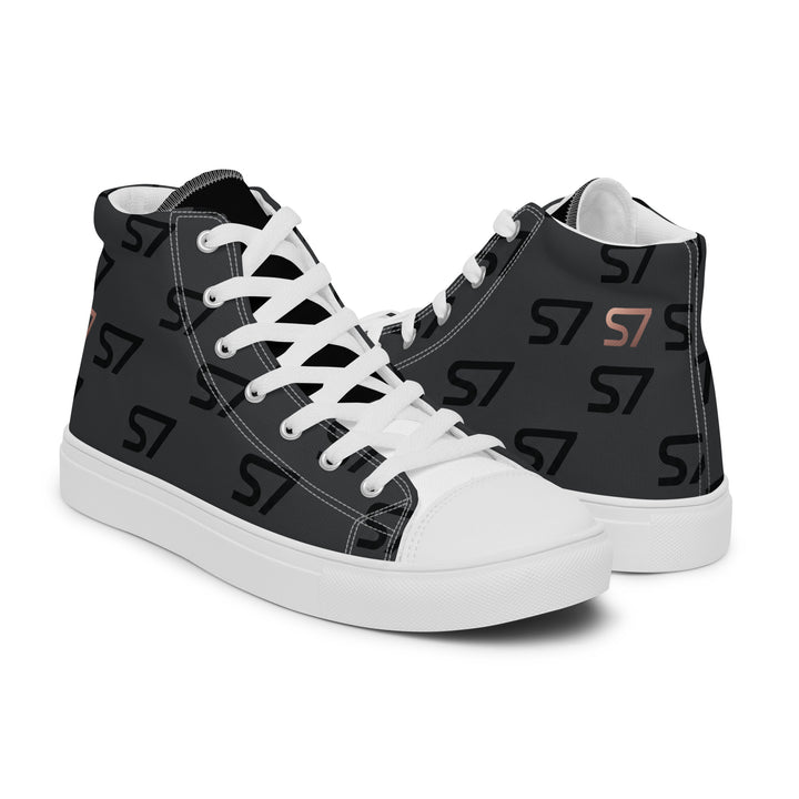 S7 Monogram Men’s High-Top Canvas Shoes