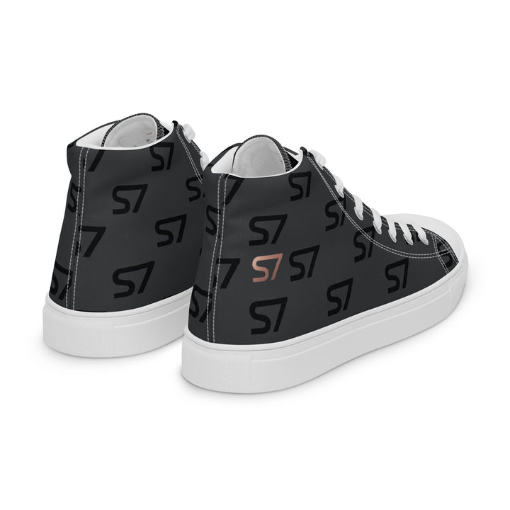 S7 Monogram Men’s High-Top Canvas Shoes