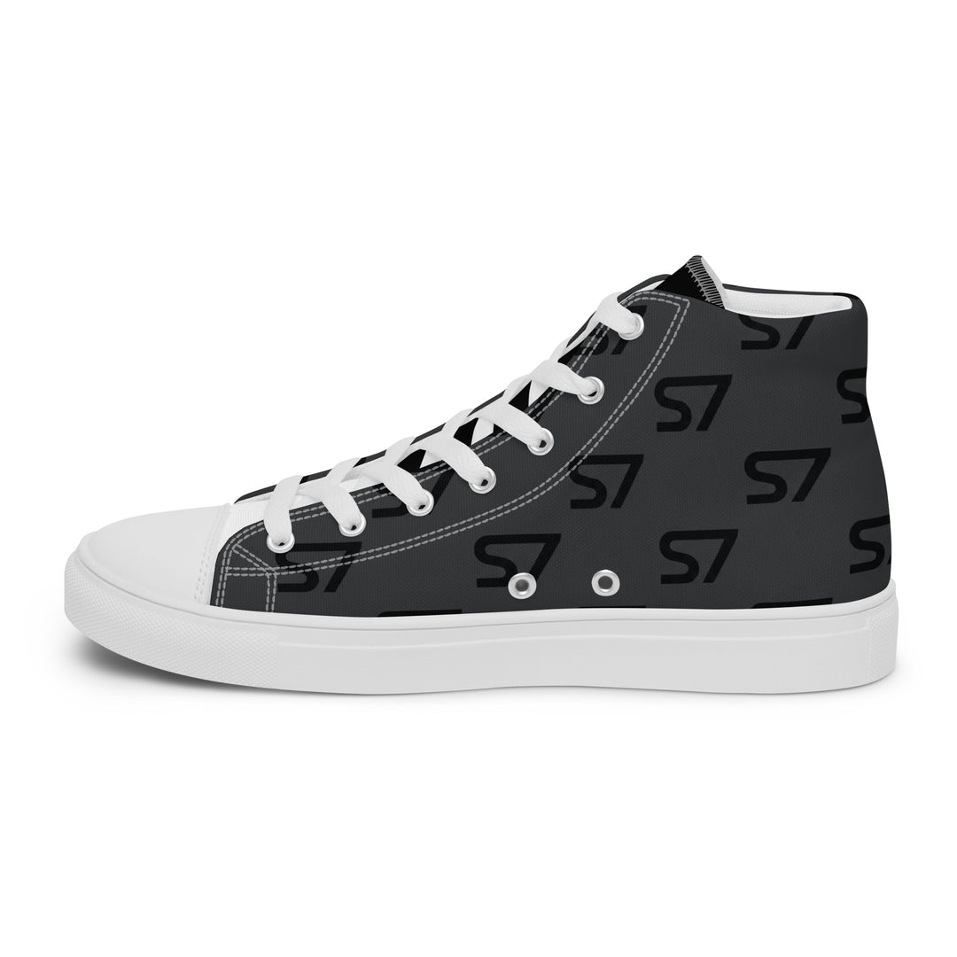 S7 Monogram Men’s High-Top Canvas Shoes