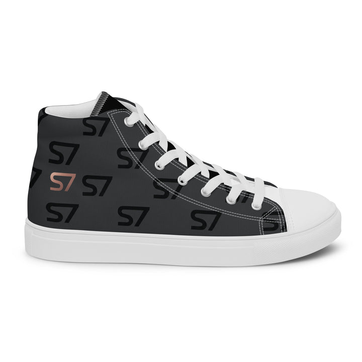 S7 Monogram Men’s High-Top Canvas Shoes