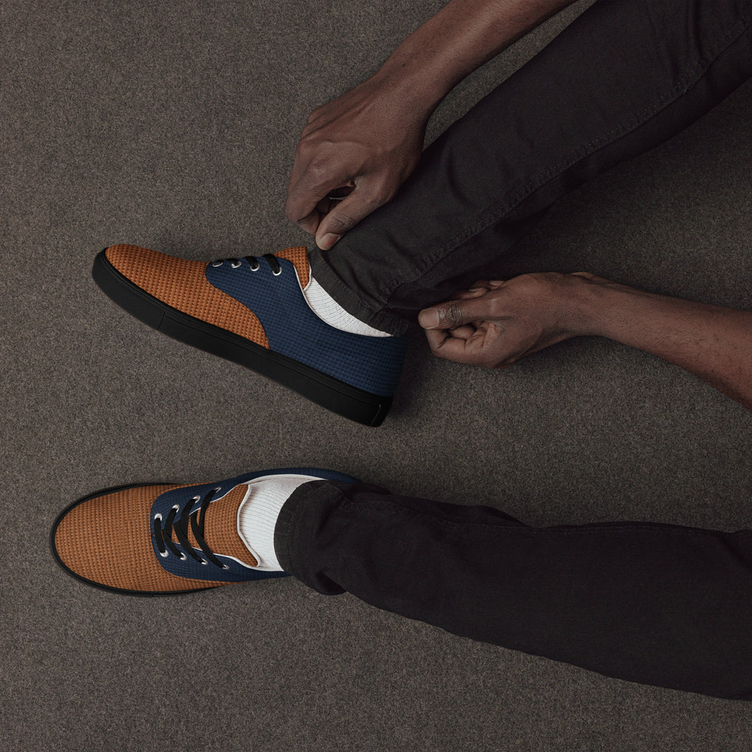 S7 Harbor Men’s Navy &amp; Brown Low-Top Sneakers