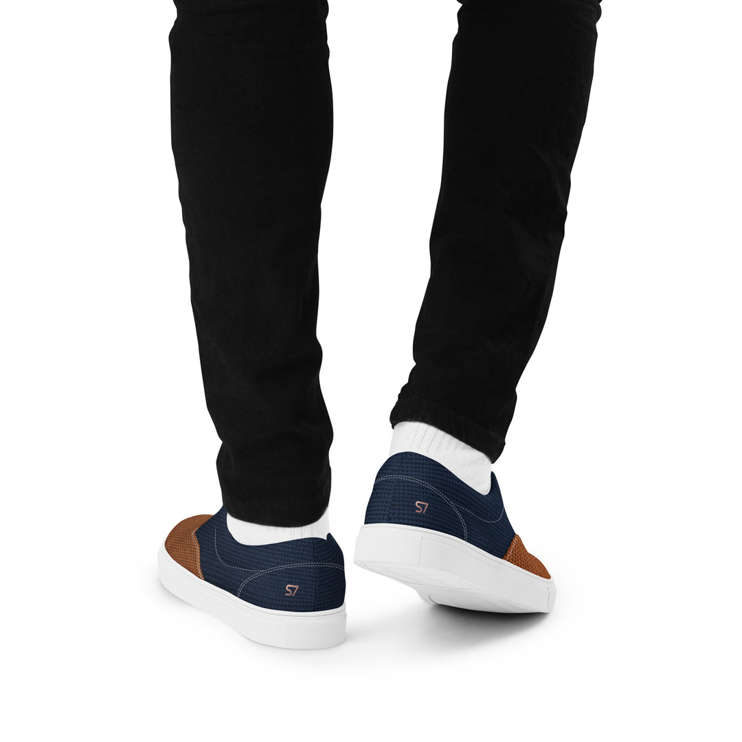 S7 Harbor Men’s Navy &amp; Brown Low-Top Sneakers