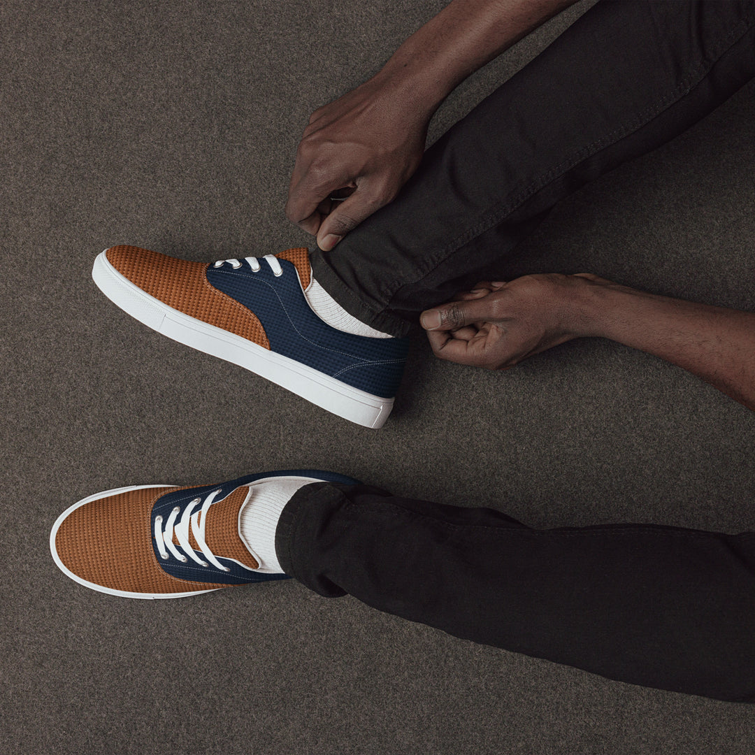 S7 Harbor Men’s Navy &amp; Brown Low-Top Sneakers