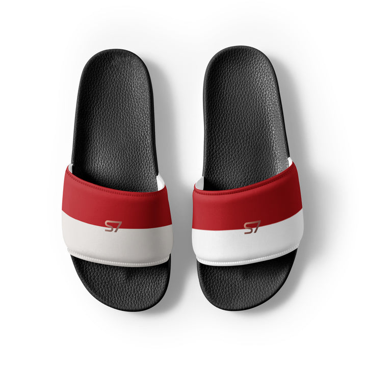 S7 Monaco Men’s Red &amp; Ivory Slides