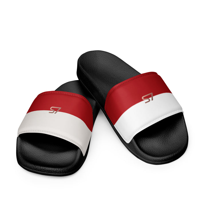 S7 Monaco Men’s Red &amp; Ivory Slides