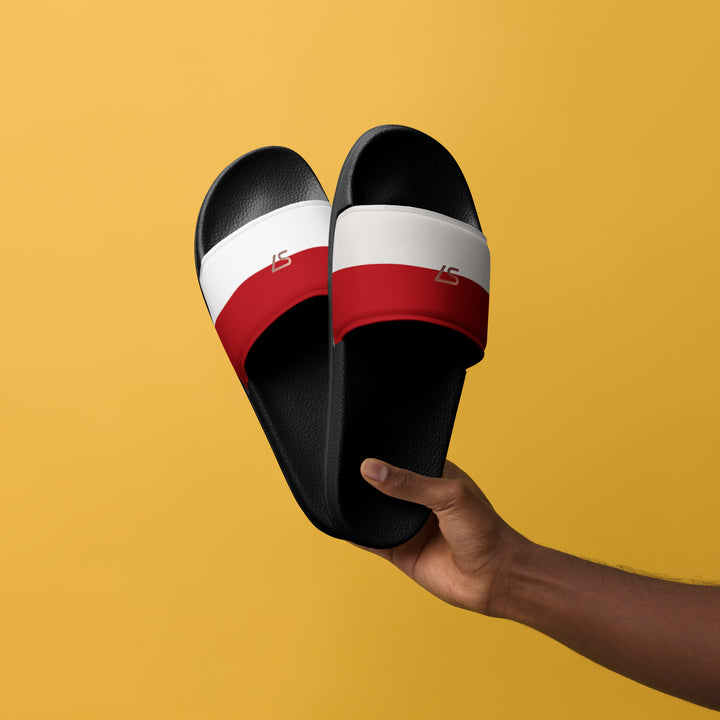 S7 Monaco Men’s Red &amp; Ivory Slides