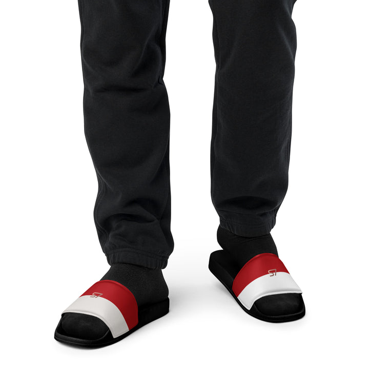 S7 Monaco Men’s Red &amp; Ivory Slides
