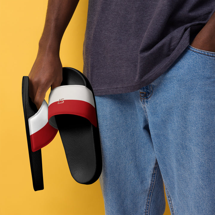 S7 Monaco Men’s Red &amp; Ivory Slides