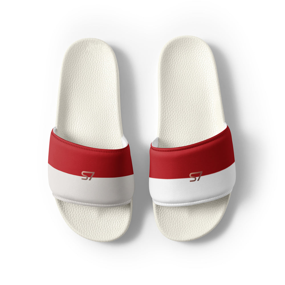 S7 Monaco Men’s Red & Ivory Slides