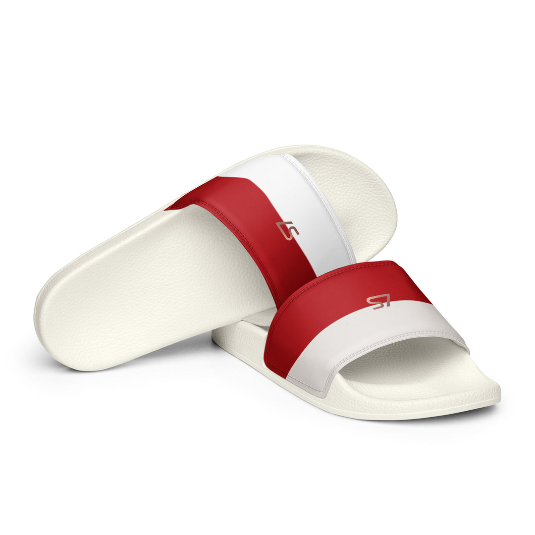 S7 Monaco Men’s Red &amp; Ivory Slides