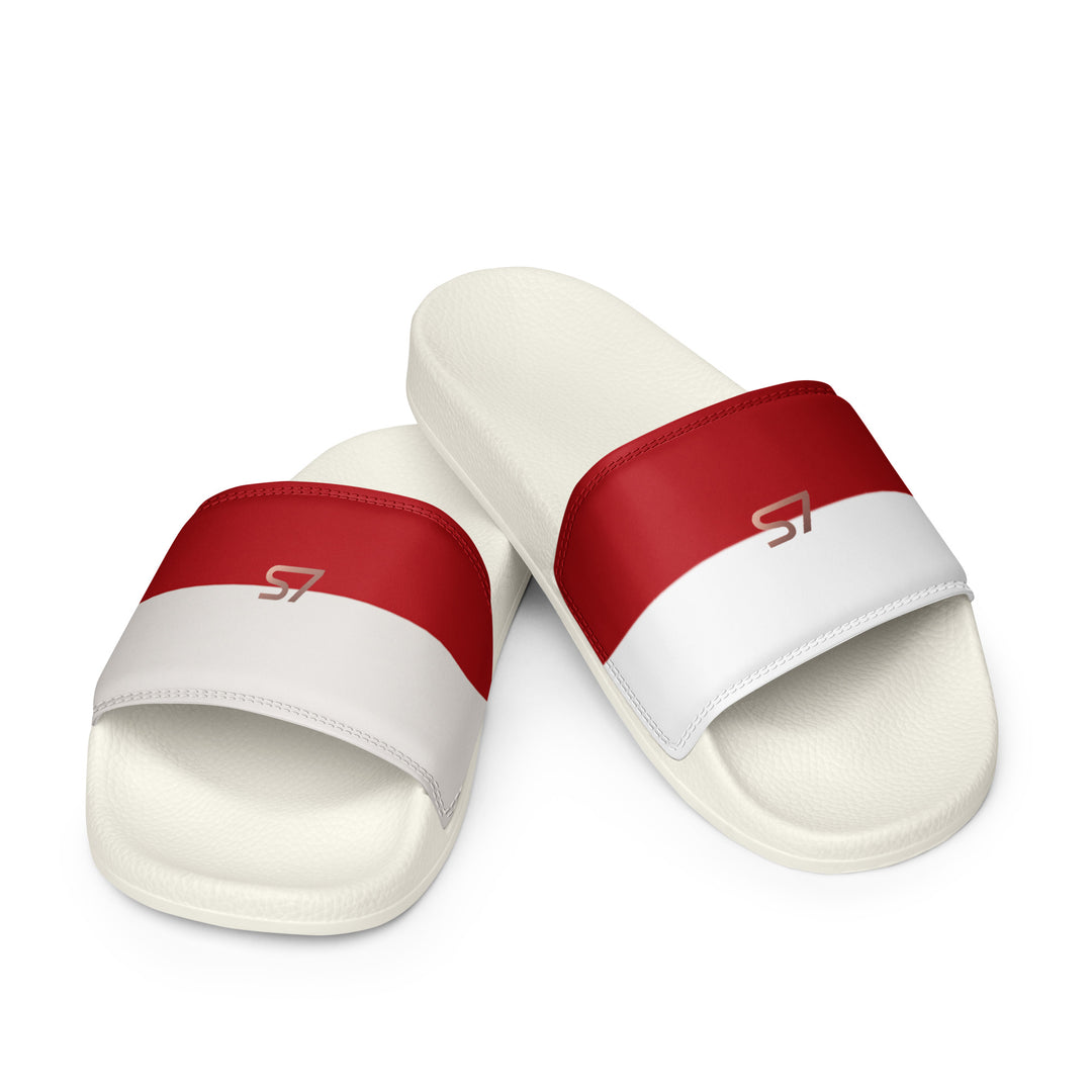 S7 Monaco Men’s Red &amp; Ivory Slides
