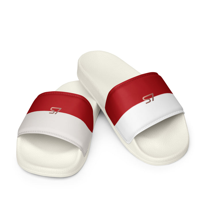 S7 Monaco Men’s Red &amp; Ivory Slides