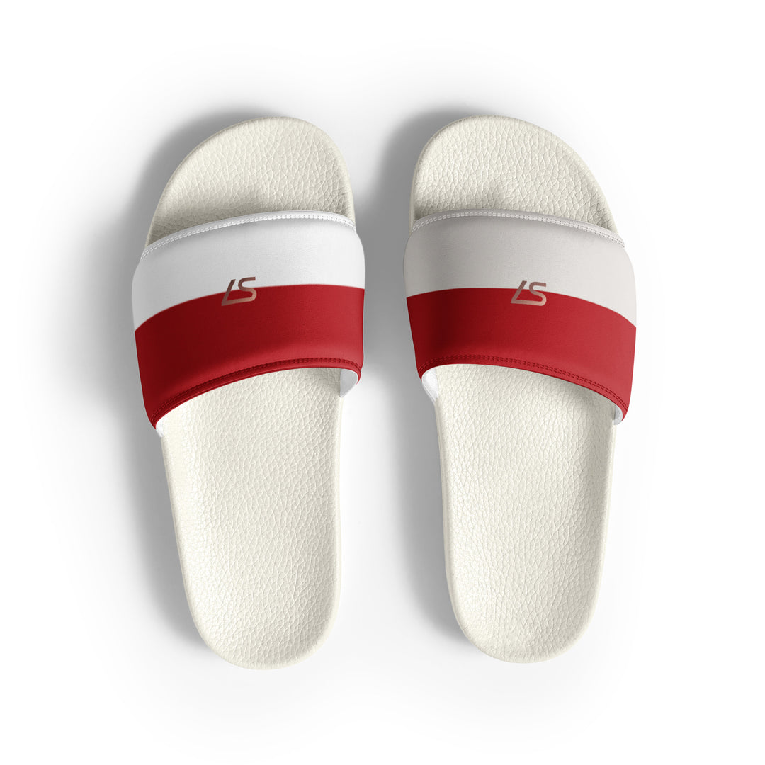 S7 Monaco Men’s Red &amp; Ivory Slides